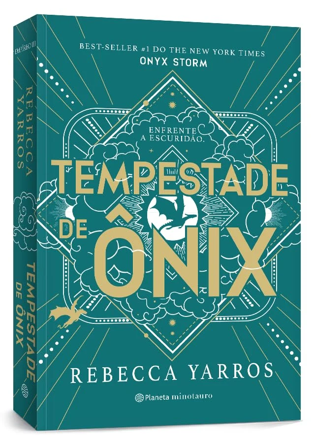 Capa colorida de Tempestade de Ônix, de Rebecca Yarros