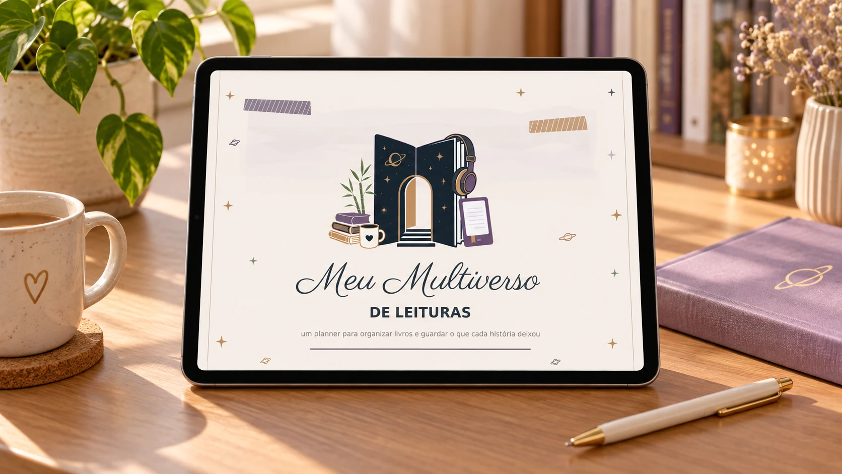 Planner digital de leitura do Multiverso do Leitor